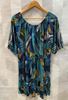 Picture of PLUS SIZE RUFFLED PRINTED TUNIC